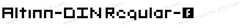 Altinn-DIN Regular字体转换